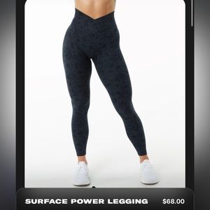 Alphalete Black Surface Power Pro Leggings 27"